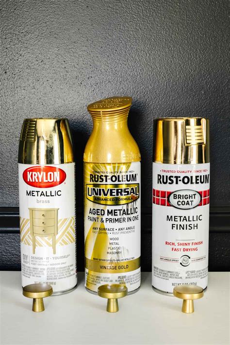 yellow gold metallic spray paint